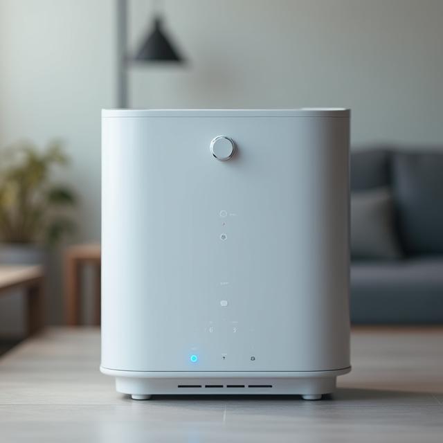 音声操作でオンになった空気清浄機